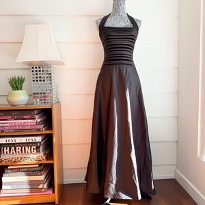 Vintage Tadashi Halter Dress Gown size 2